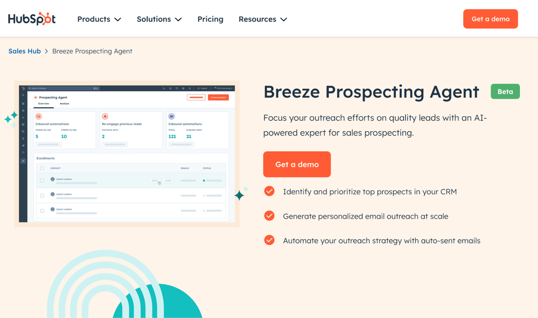 How Breeze Prospecting Agent Works