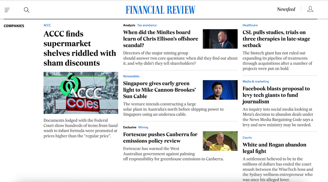 The Australian Financial Review (AFR)